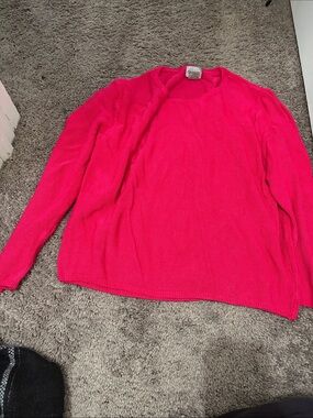 Chicos size 2 Pink Crewneck Sweater